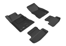 Load image into Gallery viewer, 3D MAXpider 2015-2020 Ford Mustang Kagu 1st &amp; 2nd Row Floormats - Black