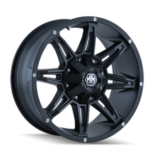 Load image into Gallery viewer, Mayhem 8090 Rampage 20x10 / 8x165.1 BP / -25mm Offset / 130.8mm Hub Matte Black Wheel