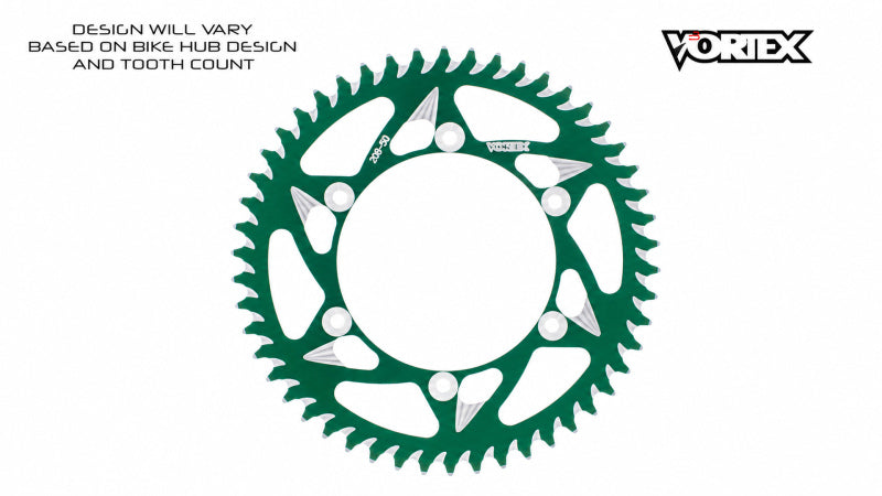 Vortex Racing 50 Tooth 520 Rear Sprocket - Green