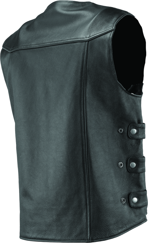 Kuryakyn By River Road Plains Leather Vest Black - Small