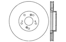 Load image into Gallery viewer, StopTech 02-06 Acura RSX Type S / 06-09 Honda Civic Si Slotted &amp; Drilled Left Front Rotor