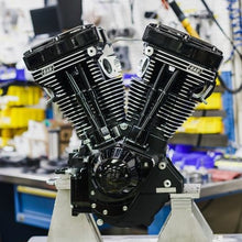 Load image into Gallery viewer, S&amp;S Cycle 84-99 BT Black Edition V124 Long Block Engine w/ 640 Cams &amp; Chrome Billet Gear Cover
