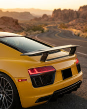Load image into Gallery viewer, 2016–2018 Audi R8 V10 &amp; V10 Plus Coupe Custom Ducktail Rear Wing Spoiler – Dry Carbon Fiber