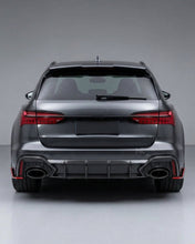 Load image into Gallery viewer, 2019–2021 Audi RS6 / A6 C8 Avant Wagon Rear Bumper Diffuser – Dry Carbon Fiber