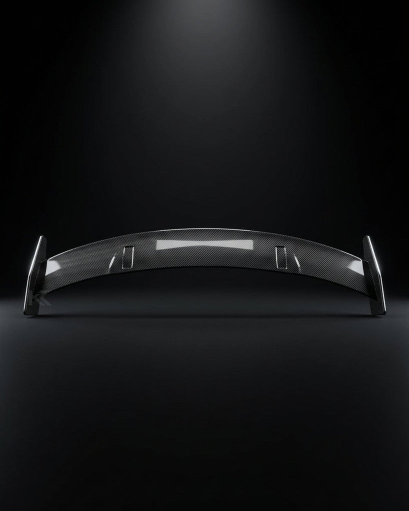 2019–2023 Audi R8 V10 Coupe M-Style High Rear Wing Spoiler – Dry Carbon Fiber