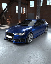 Load image into Gallery viewer, 2015–2018 Audi A6 S-Line / S6 C7 Sedan A Style Front Bumper Canard Fins – Carbon Fiber