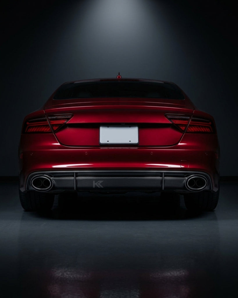 2014–2018 Audi RS7 C7 4G Sportback Factory Style Rear Bumper Diffuser – Dry Carbon Fiber
