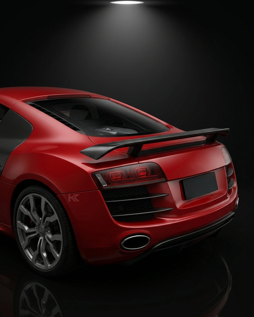 2008–2015 Audi R8 V8 / V10 Coupe Type 42 GT Style Rear Wing Spoiler – Carbon Fiber
