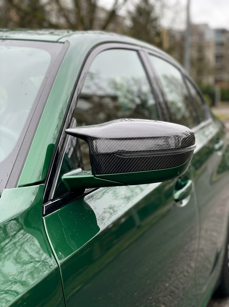 BMW 5 Series F90 M5 M Style Carbon Fiber Side Mirror Cover (2018+)