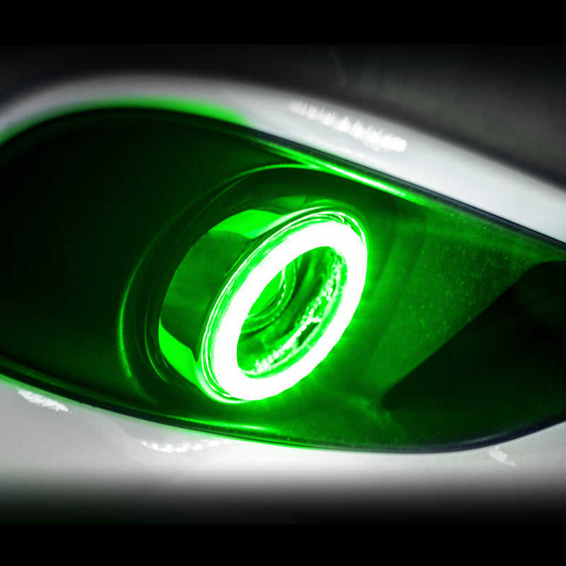 Oracle 07-14 Dodge Avenger Surface Mount LED Fog Light Halo Kit - Green