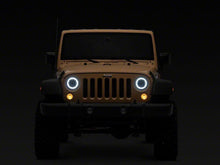 Load image into Gallery viewer, Raxiom 07-18 Jeep Wrangler JK 7-Inch V2 Dragon Eye LED Headlights- Black Housing- Clear Lens