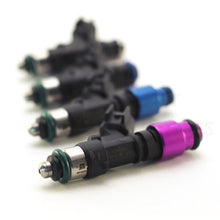 Load image into Gallery viewer, Injector Dynamics ID1050X Injectors - 60mm Length - 11mm Blue Top - 204 Lower Cushion (Set of 6)