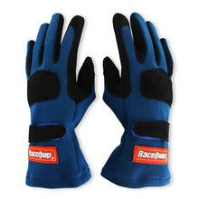 Load image into Gallery viewer, RaceQuip Blue 2-Layer SFI-5 Glove - Medium