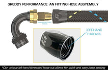 Load image into Gallery viewer, GReddy AN10 Straight Swivel Hose End - Black/Gold Anodized