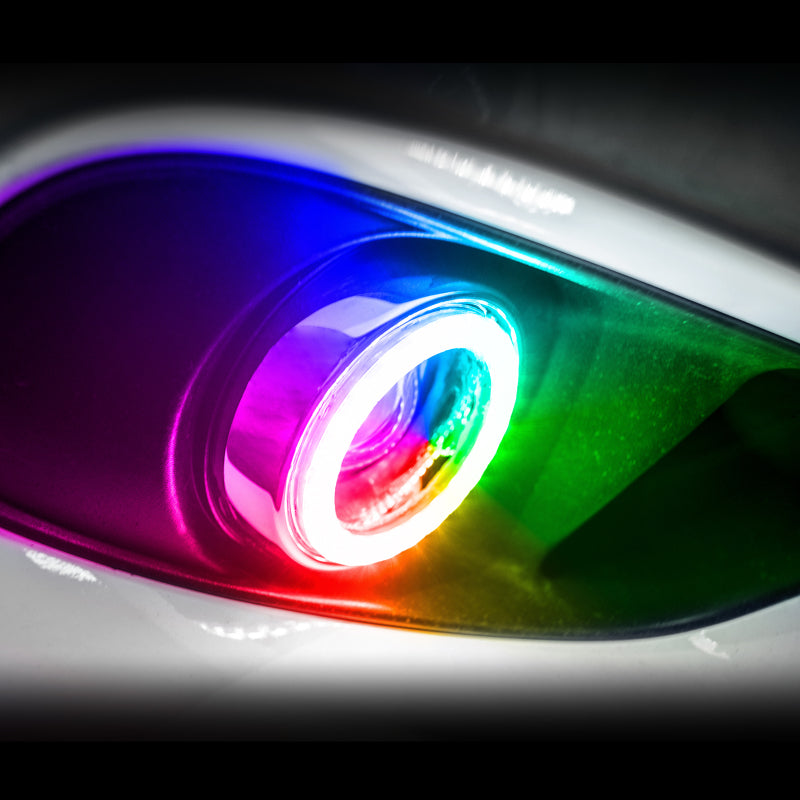 Oracle 15-21 Dodge Challenger Waterproof LED Fog Light Halo Kit - ColorSHIFT NO RETURNS