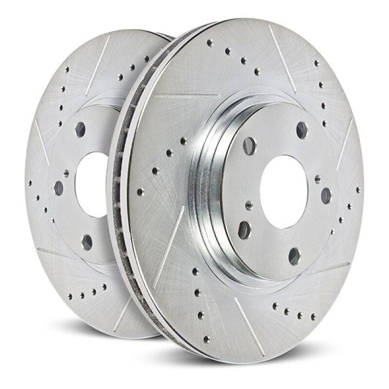 Power Stop 22-24 Hyundai Sonata Front/Rear Drilled & Slotted Rotor (Pair)