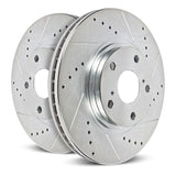 Power Stop 22-24 Hyundai Sonata Front/Rear Drilled & Slotted Rotor (Pair)