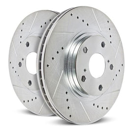 Power Stop 22-23 Hyundai Santa Fe Rear Drilled & Slotted Rotor (Pair)