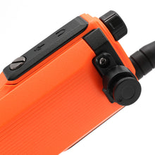 Load image into Gallery viewer, Rugged Radios Waterproof GMRS Handheld Radio with NOAA Alerts - FM Radio - Safety Orange