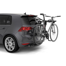 Load image into Gallery viewer, Thule Gateway Pro 2 Hanging-Style Trunk Bike Rack w/Anti-Sway Cages (Up to 2 Bikes) - Black