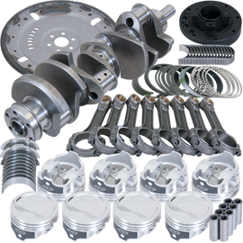 Eagle Ford 302 3.000in Crank 5.090in I-Beam Rod 4.030in Piston Damper/157 Tooth FP Balanced Assembly