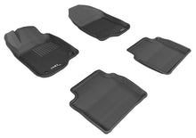 Load image into Gallery viewer, 3D MAXpider 2008-2012 Chevrolet Malibu Kagu 1st &amp; 2nd Row Floormats - Black