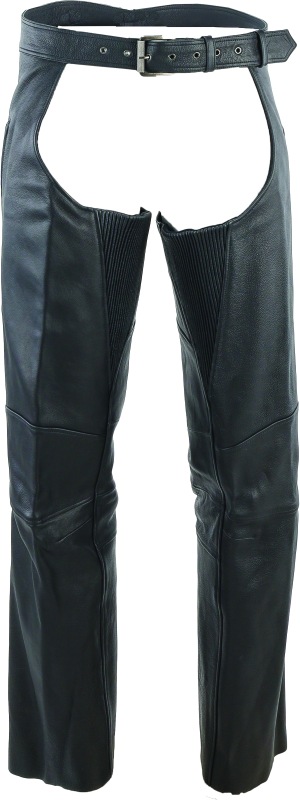 Kuryakyn By River Road Longhaul Leather Chaps Black - XL