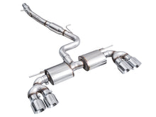 Load image into Gallery viewer, AWE MK8 Volkswagen Golf R 3in Touring Edition Quad Exhaust - Chrome Silver Tips