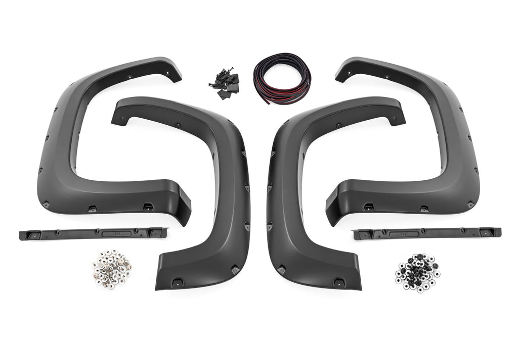 Pocket Fender Flares | GAZ Summit White | Chevy Silverado 2500 HD/3500 HD (20-26)