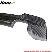 Load image into Gallery viewer, Fits 07-13 BMW 3-Series E92 MSport HM Rear Bumper Diffuser CF CF