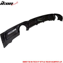 Load image into Gallery viewer, 2012-2018 F30 335 Dual Exhaust M Sport P Rear Diffuser Carbon Fiber CF