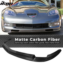 Load image into Gallery viewer, 2005-2013 Chevy Corvette C6 Z1 Style Front Bumper Lip Carbon Fiber CF
