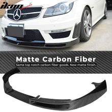 Load image into Gallery viewer, 2012-2014 Benz W204 C63 AMG V Style Front Bumper Lip Carbon Fiber CF
