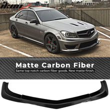 Load image into Gallery viewer, 2012-2015 Benz W204 C63 AMG GH Style Front Bumper Lip Carbon Fiber CF