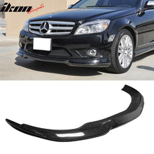 Load image into Gallery viewer, 2008-2011 Benz W204 C-Class CS Style Front Bumper Lip Carbon Fiber CF