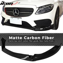 Load image into Gallery viewer, 2015-2016 Benz C-Class W205 Sports CS Front Bumper Lip Carbon Fiber CF