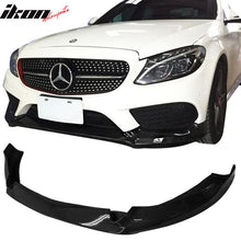 Load image into Gallery viewer, 2015-2016 Benz C-Class W205 Sports CS Front Bumper Lip Carbon Fiber CF
