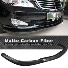 Load image into Gallery viewer, 2007-2013 Benz W221 S-Class CS Style Front Bumper Lip Carbon Fiber