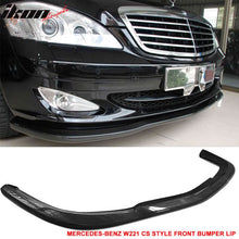 Load image into Gallery viewer, 2007-2013 Benz W221 S-Class CS Style Front Bumper Lip Carbon Fiber