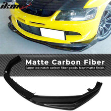 Load image into Gallery viewer, 2003-2005 Mitsubishi Evolution EVO VR Style Front Lip Carbon Fiber