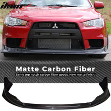 Load image into Gallery viewer, 2008-2015 Mitsubishi Lancer EVO X VR Style Front Lip Carbon Fiber