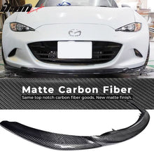 Load image into Gallery viewer, 2016-2020 Mazda MX5 Miata GV Style Front Bumper Lip Carbon Fiber