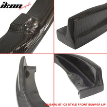 Load image into Gallery viewer, 2008-2010 Subaru WRX STI CS Style Front Bumper Lip Carbon Fiber