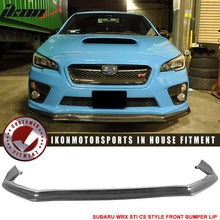 Load image into Gallery viewer, 2015-2017 Subaru WRX STI CS Style Front Bumper Lip Real Carbon Fiber