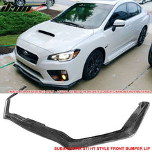 Load image into Gallery viewer, 2015-2017 Subaru WRX STI HT Style Front Bumper Lip Carbon Fiber