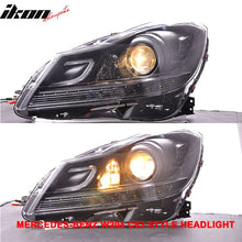 Load image into Gallery viewer, Fits 12-14 W204 C-Class Black Series CF Hood + Projector DRL Headlight