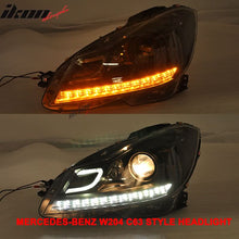 Load image into Gallery viewer, Fits 12-14 W204 C-Class Black Series CF Hood + Projector DRL Headlight