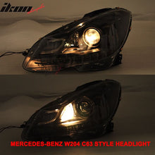 Load image into Gallery viewer, Fits 12-14 W204 C-Class Black Series CF Hood + Projector DRL Headlight