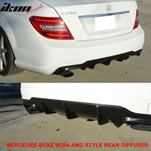 Load image into Gallery viewer, 2012-2014 Mercedes W204 C-Class Rear Bumper Diffuser ABS