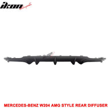Load image into Gallery viewer, 2012-2014 Mercedes W204 C-Class Rear Bumper Diffuser ABS
